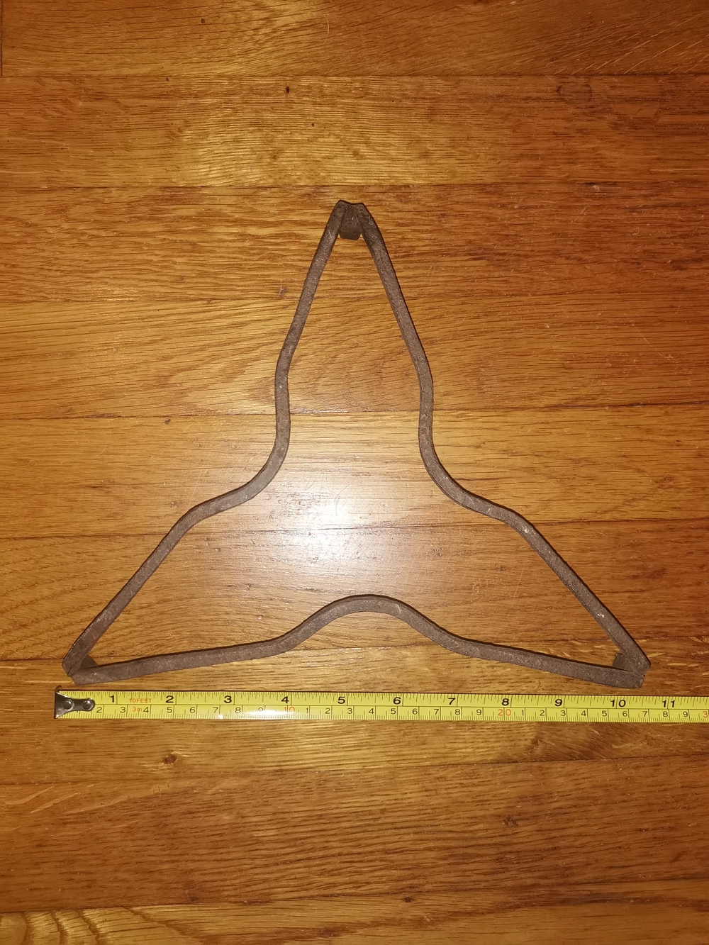 Antique Hand Forged Iron Fireplace Pot Trivet Kettle Stand Tripot 10" - Picture 10 of 10
